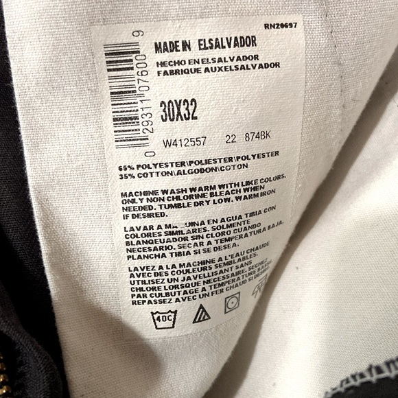 DICKIES BLACK MEN’S PANTS 30x32 ~ LIKE NEW-WORN ONCE!! - Picture 8 of 16